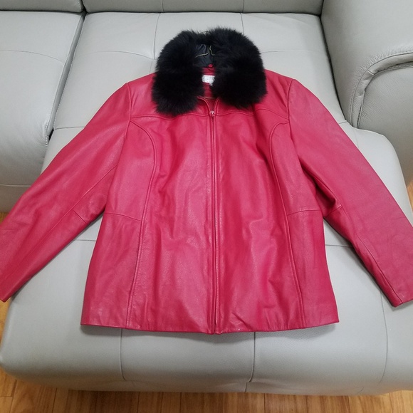 Worthington Jackets & Blazers - Worthington Red leather jacket